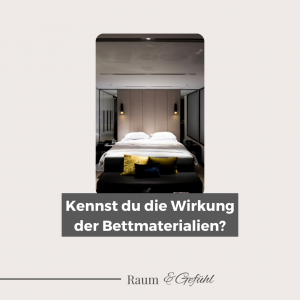 Wirkung der Bettmaterialien