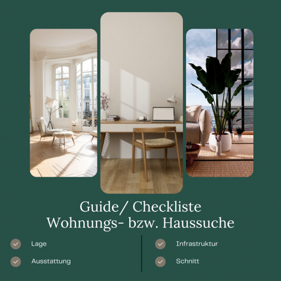 Checkliste Wohnungssuche
